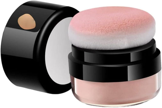 Coral Natural Blush Face Makeup Powder for Girls & Women - Satin Finish, Pink Color, Jar Container