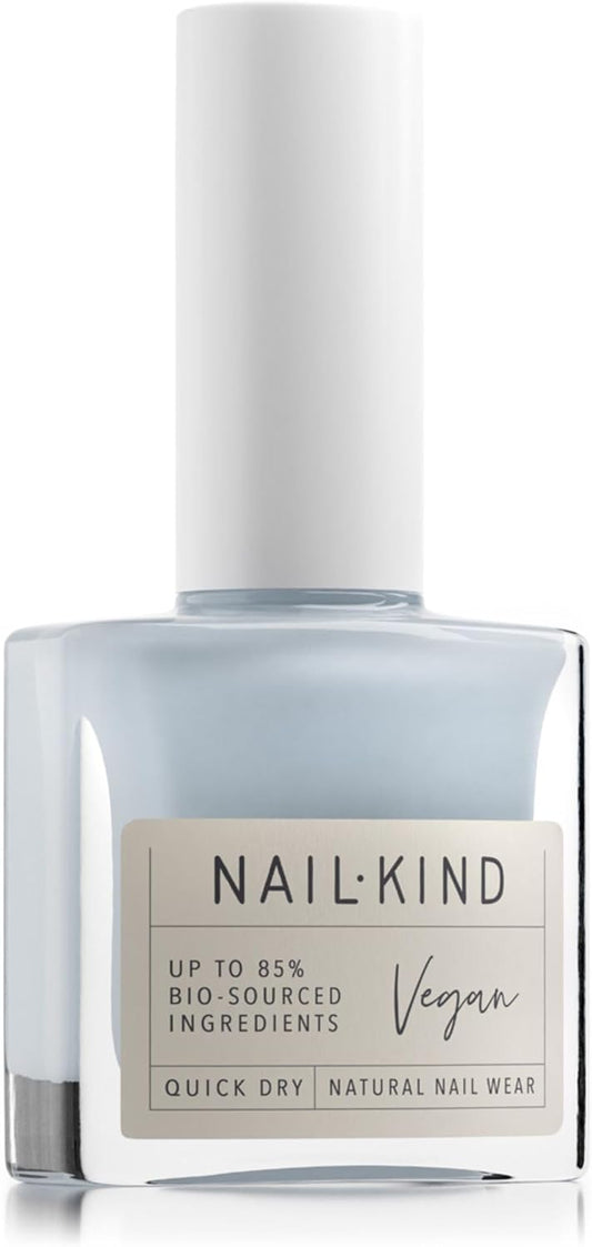 Light Blue Nail Polish - Cloud City - Light Misty Blue Nail Varnish - Vegan Nail Lacquer + Peta Certified + Cruelty Free - Quick Drying Long Lasting - Chip Resistant Manicure - 8Ml