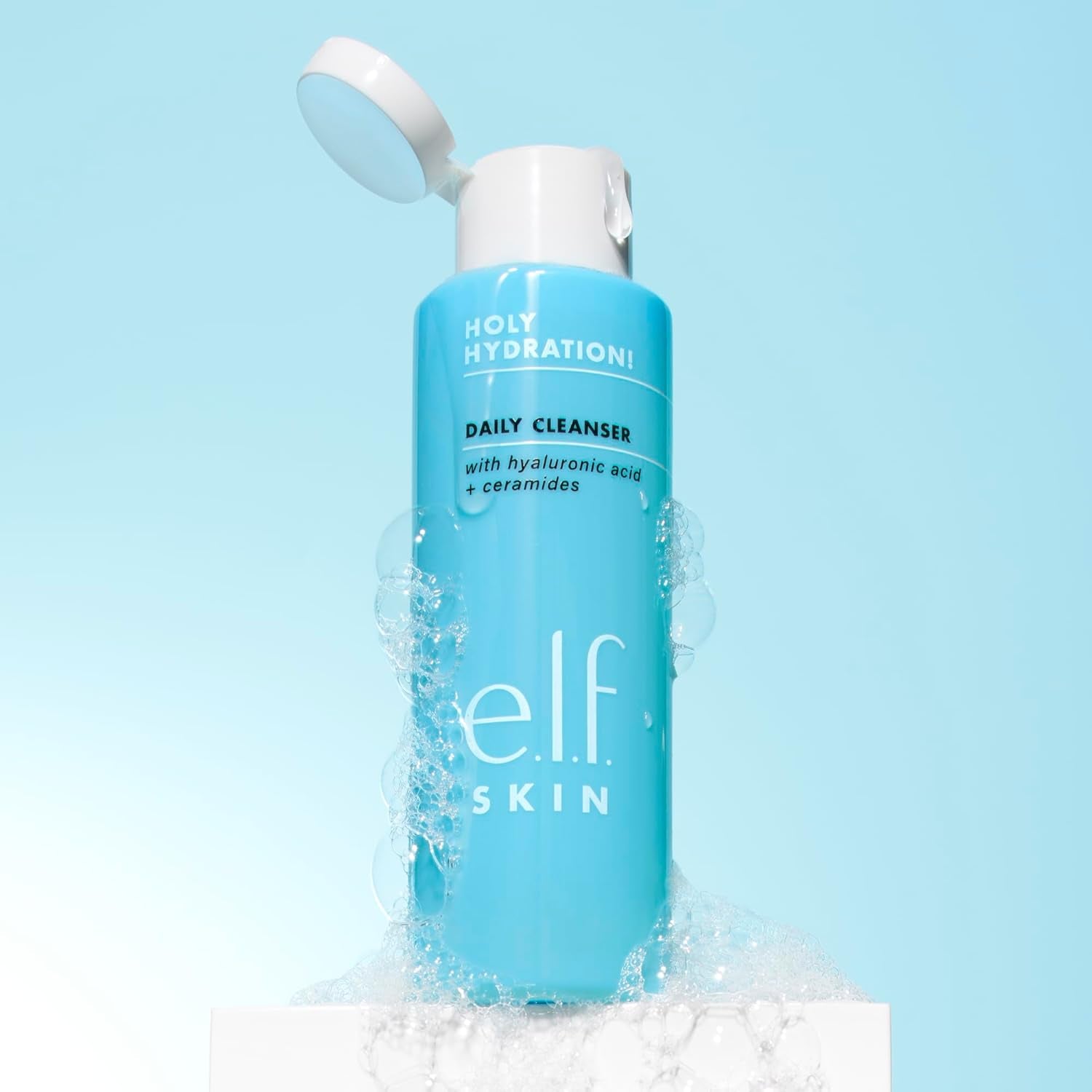 SKIN Holy Hydration! Daily Cleanser, Infused with Ceramides, Removes Dirt, Makeup & Impurities, Nourishing & Hydrating Formula
